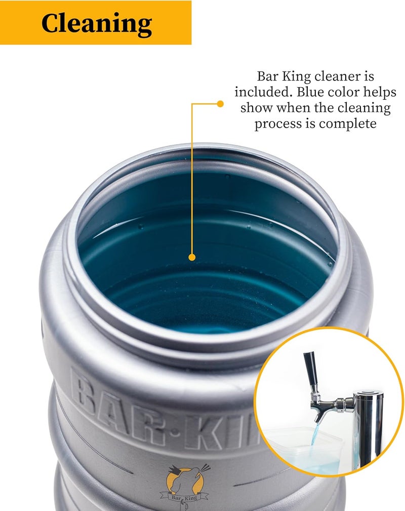 Bar-King Quick-Connect Kegerator Beer Line Cleaning kit. Now You Can Clean Your Beer Lines as Easily as Changing a Keg. (Includes Cleaning Powder) - for Standard Kegs - Image 5